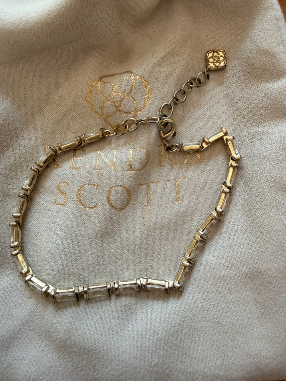 Kendra Scott Gold-Tone Rectangular Link Necklace